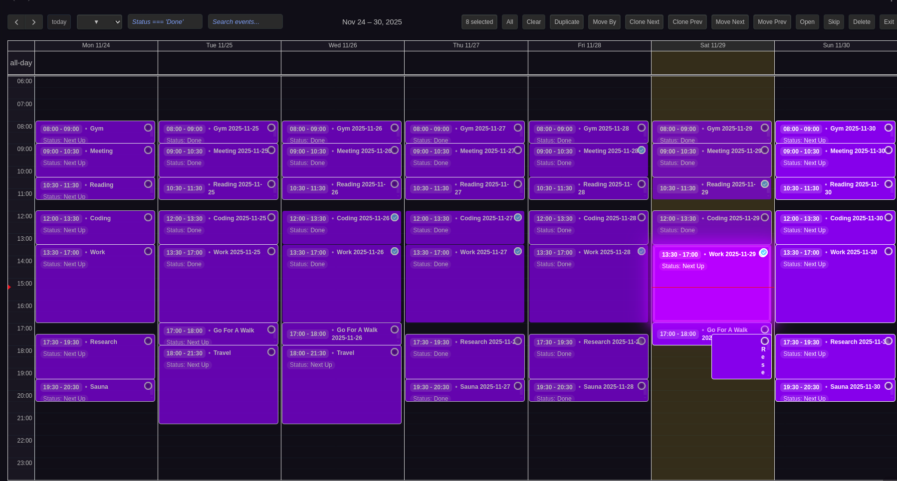 Batch Selection Mode